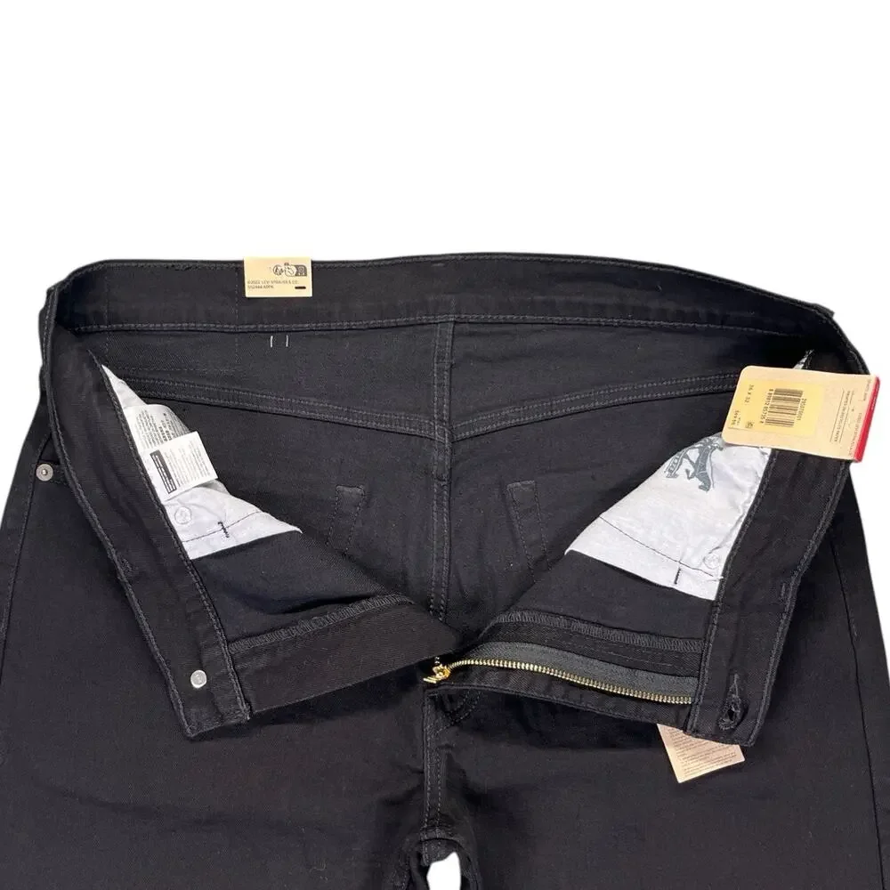 Levi’s 502 Taper Stretch Jeans Black Men’s 36x32 NWT